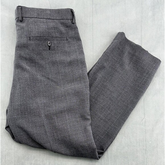 Perry Ellis Portfolio Pants Mens 38x30 Gray Dress Slacks Polyester Blend Classic - Picture 1 of 11
